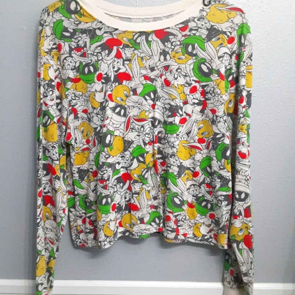 Looney tunes cartoon character crop top